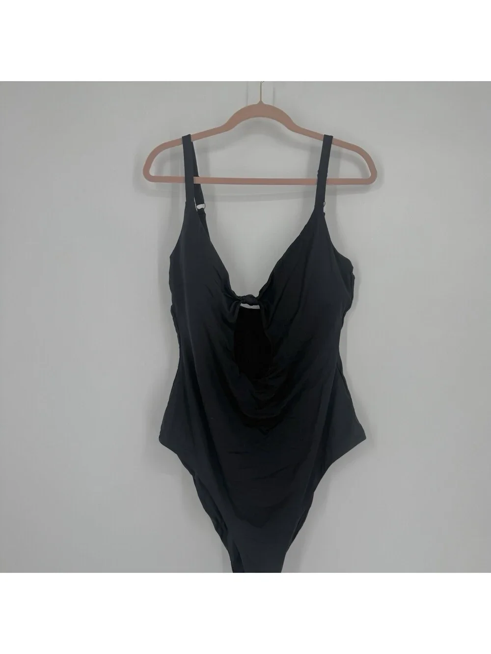 Andie swimsuit XXXLT 3x black one piece plus size cutout swim beach vacation